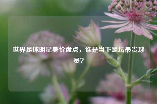 世界足球明星身价盘点，谁是当下足坛最贵球员？