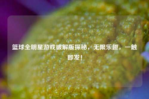 篮球全明星游戏破解版探秘，无限乐趣，一触即发！